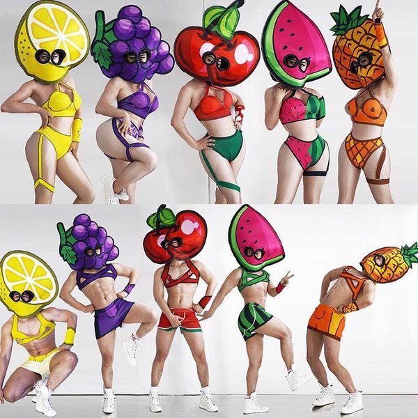 bar fruit party nightclub men and women bodysuit jazz dance wear masked fruit headdress stretch jumpsuit stage costumes dt24191, Black;red
bar fruit party nightclub men and women bodysuit jazz dance wear masked fruit headdress stretch jumpsuit stage costumes dt24191, Black;red