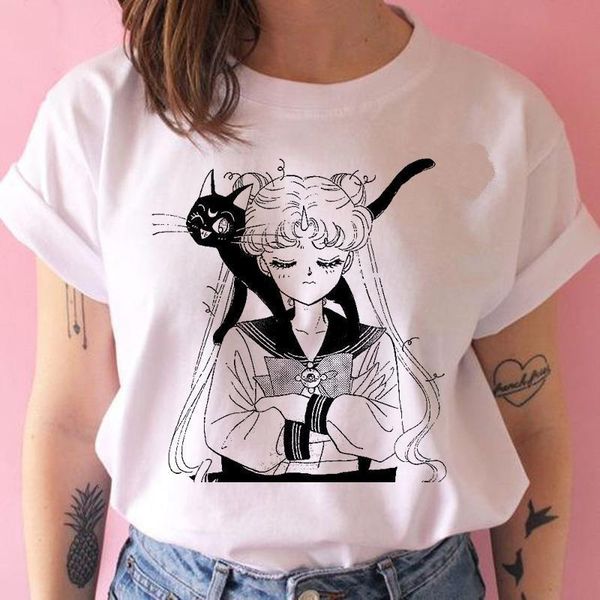 funny 2019 sailor moon t shirt women harajuku cartoon tshirt aesthetic kawaii ulzzang 90s t-shirt female tee short sleeve, White
funny 2019 sailor moon t shirt women harajuku cartoon tshirt aesthetic kawaii ulzzang 90s t-shirt female tee short sleeve, White