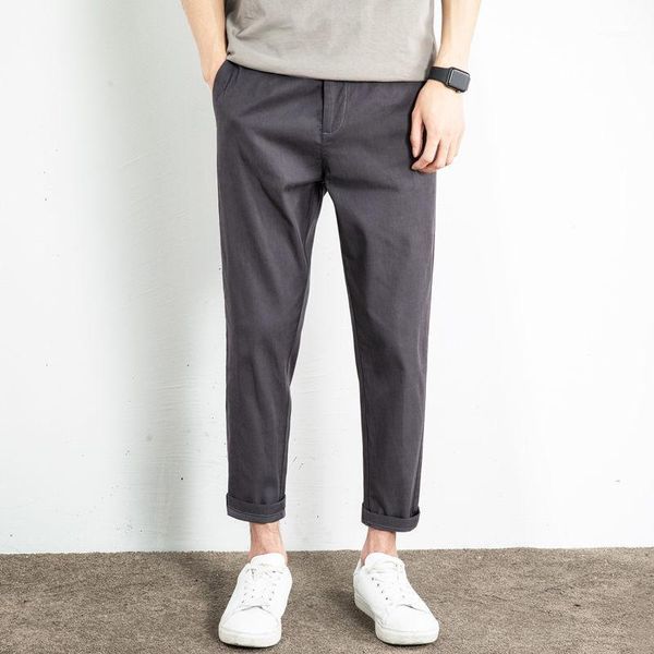 men spring summer nine minute pants slim loose thin straigh fashion business cotton casual trousers band wide legs pants l651, Black
men spring summer nine minute pants slim loose thin straigh fashion business cotton casual trousers band wide legs pants l651, Black