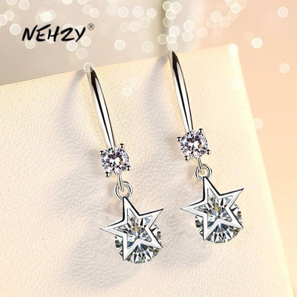 nehzy 925 sterling silver new woman fashion jewelry blue pink crystal zircon five-pointed star long tassel retro hook earrings
nehzy 925 sterling silver new woman fashion jewelry blue pink crystal zircon five-pointed star long tassel retro hook earrings