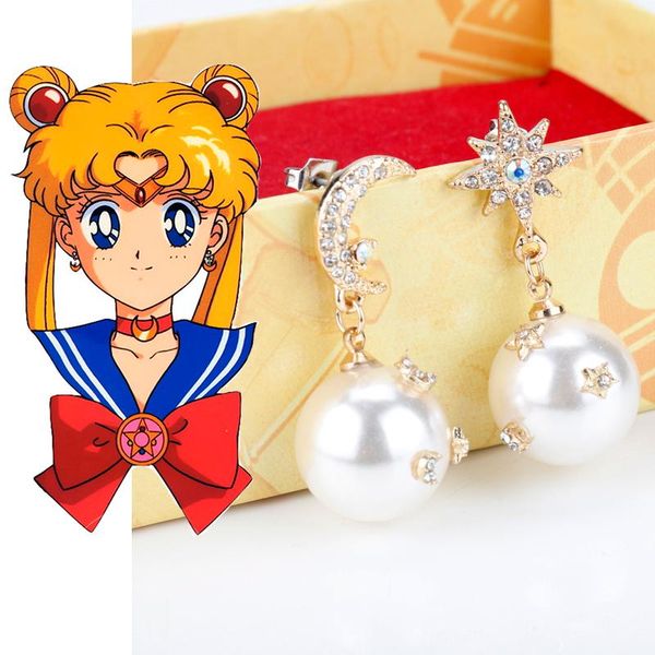 new anime sailor moon earrings cosplay kawaii crystal star moon pearl dangle earrings for girls kids christmas gift-15, Silver
new anime sailor moon earrings cosplay kawaii crystal star moon pearl dangle earrings for girls kids christmas gift-15, Silver