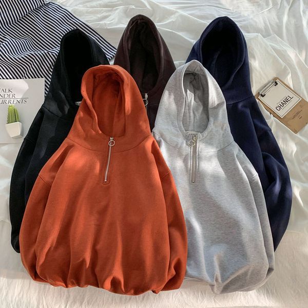 women's 5 colors hoodies solid color autumn women oversized hooded pullovers korean female sweatshirts kg-275, Black
women's 5 colors hoodies solid color autumn women oversized hooded pullovers korean female sweatshirts kg-275, Black