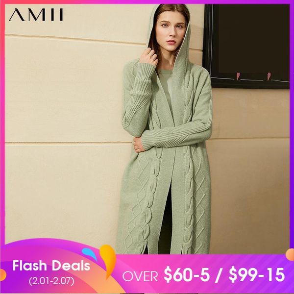 amii minimalism autumn winter female cardigan fashion solid hooded knitted cardigans for women simple female coat 12070552, White
amii minimalism autumn winter female cardigan fashion solid hooded knitted cardigans for women simple female coat 12070552, White