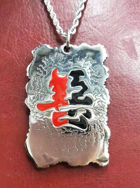 stainless jewelry between good and evil pendant men's steel necklace pendant, Silver
stainless jewelry between good and evil pendant men's steel necklace pendant, Silver