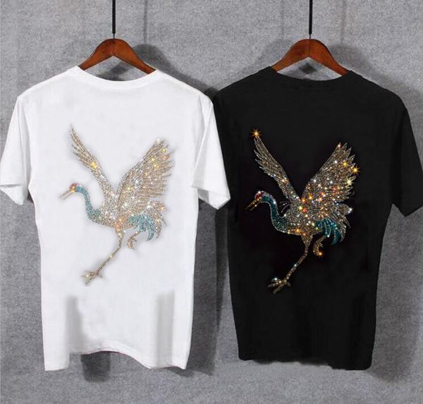 2021 new men's drill tshirt e casual rhinestone tshirts designer short sleeve standard-fit stylish gbi7, White;black
2021 new men's drill tshirt e casual rhinestone tshirts designer short sleeve standard-fit stylish gbi7, White;black