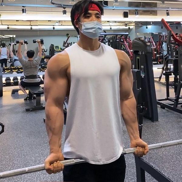 men bodybuilding tank gym workout fitness cotton sleeveless shirt running clothes stringer singlet male summer casual vest1, White;black
men bodybuilding tank gym workout fitness cotton sleeveless shirt running clothes stringer singlet male summer casual vest1, White;black