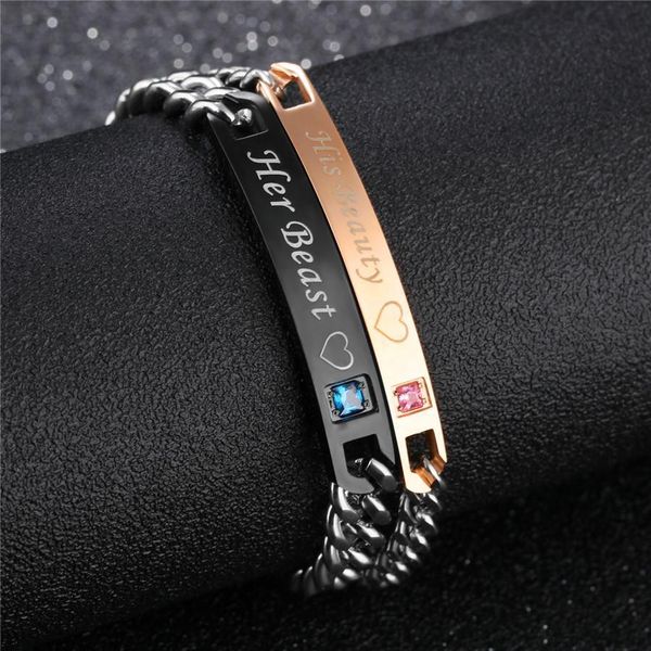 steel xqni titanium occident rose sweet gold black bracelet couple jewelry lettering for valentine' day gift sqcvvv, Golden;silver
steel xqni titanium occident rose sweet gold black bracelet couple jewelry lettering for valentine' day gift sqcvvv, Golden;silver