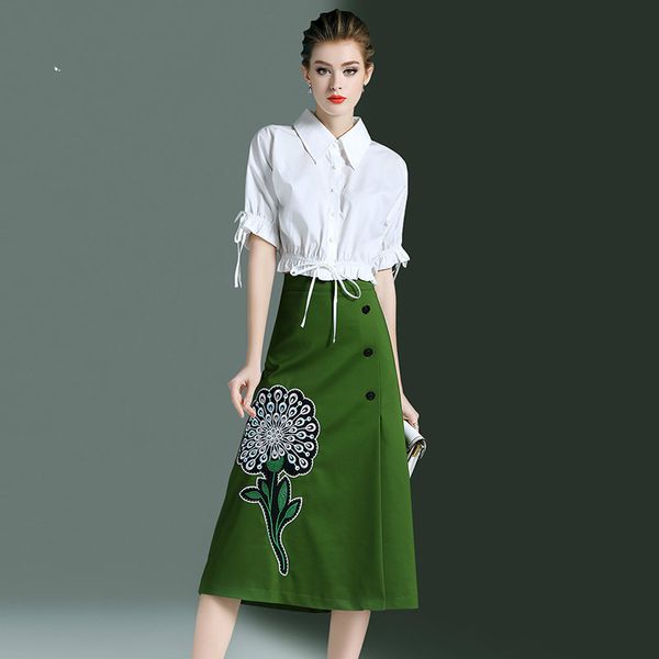 2021 new autumn elegant spring formal ladies dressed in white shirt + casual skirt two pieces set women's clothes zt1292 txz8, Black;gray
2021 new autumn elegant spring formal ladies dressed in white shirt + casual skirt two pieces set women's clothes zt1292 txz8, Black;gray