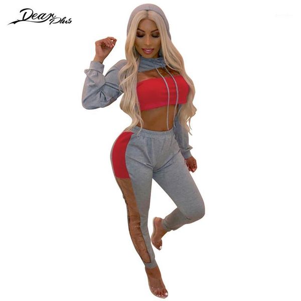women's tracksuits women short hoodies and pants suit fashion elastic waist trousers 2 piece set see through patchwork slim casual1, Gray
women's tracksuits women short hoodies and pants suit fashion elastic waist trousers 2 piece set see through patchwork slim casual1, Gray