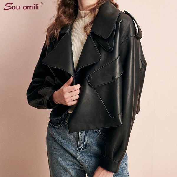 short oversized leather jacket women big pocket faux leather coats chaqueta blazer jack blouson veste femme chamarras de mujer1, Black
short oversized leather jacket women big pocket faux leather coats chaqueta blazer jack blouson veste femme chamarras de mujer1, Black