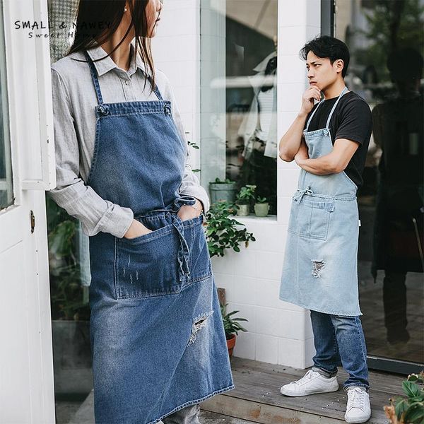 aprons goopeeg cotton thick denim retro old apron creative hole personality bib barista florist shop baking work clothes
aprons goopeeg cotton thick denim retro old apron creative hole personality bib barista florist shop baking work clothes