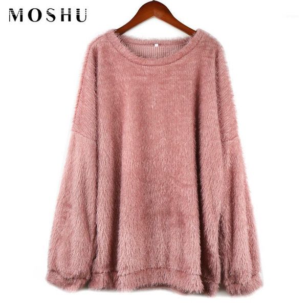 moshu sweaters women plus size solid long length o-neck long sleeve sweater female korean style fashion 2019 winter pullover1, White;black
moshu sweaters women plus size solid long length o-neck long sleeve sweater female korean style fashion 2019 winter pullover1, White;black