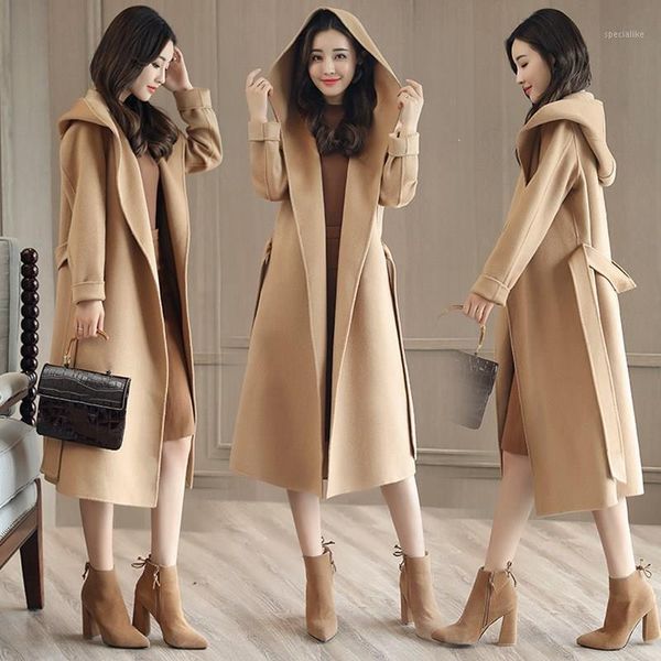 fashion solid women long woolen coat slim office lady women's jacket sashes with belt cashmere coat and jacket1, Black
fashion solid women long woolen coat slim office lady women's jacket sashes with belt cashmere coat and jacket1, Black