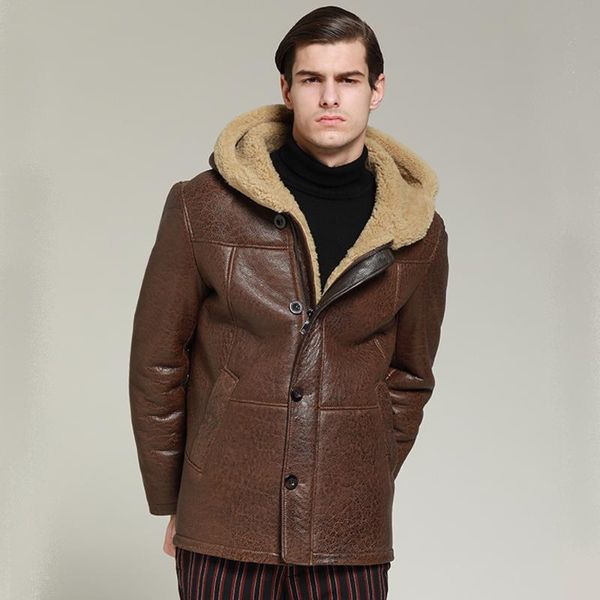 men's leather & faux sani 100% real sheepskin fur coat genuine male formal winter hood jacket black zipper warm men outwear big size 6x
men's leather & faux sani 100% real sheepskin fur coat genuine male formal winter hood jacket black zipper warm men outwear big size 6x