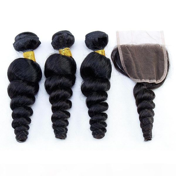 brazilian human hair weaves with 4x4 lace closure unprocessed loose wave virgin human hair weft 3 bundles with lace closure, Black;brown
brazilian human hair weaves with 4x4 lace closure unprocessed loose wave virgin human hair weft 3 bundles with lace closure, Black;brown