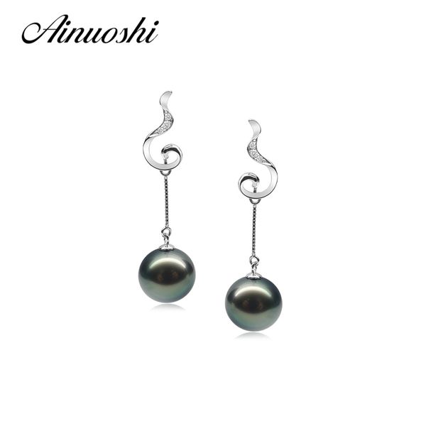 ainuoshi luxury 925 sterling silver drop earrings natural south sea black tahiti pearl 9-9.5mm round pearl women drop earrings y200107
ainuoshi luxury 925 sterling silver drop earrings natural south sea black tahiti pearl 9-9.5mm round pearl women drop earrings y200107