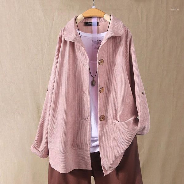 feitong blouse shirt women solid print cardigan corduroy lapel pocket long sleeve long coat streetwear womens clothing1, White
feitong blouse shirt women solid print cardigan corduroy lapel pocket long sleeve long coat streetwear womens clothing1, White