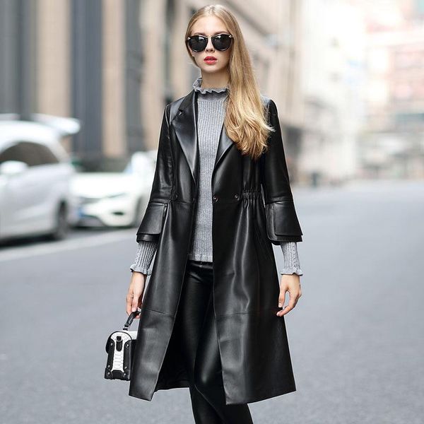 genuine jacket 2020 women women's windbreaker spring autumn sheepskin coat long blazer leather jackets f17bm17010 yy382, Black
genuine jacket 2020 women women's windbreaker spring autumn sheepskin coat long blazer leather jackets f17bm17010 yy382, Black