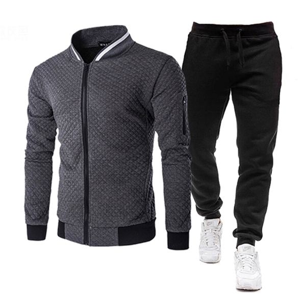 brand men tracksuit 2 pieces men's winter jacket casual zipper jackets sportswear+pants sweatshirt sports suit men sets clothing 201201, Gray
brand men tracksuit 2 pieces men's winter jacket casual zipper jackets sportswear+pants sweatshirt sports suit men sets clothing 201201, Gray