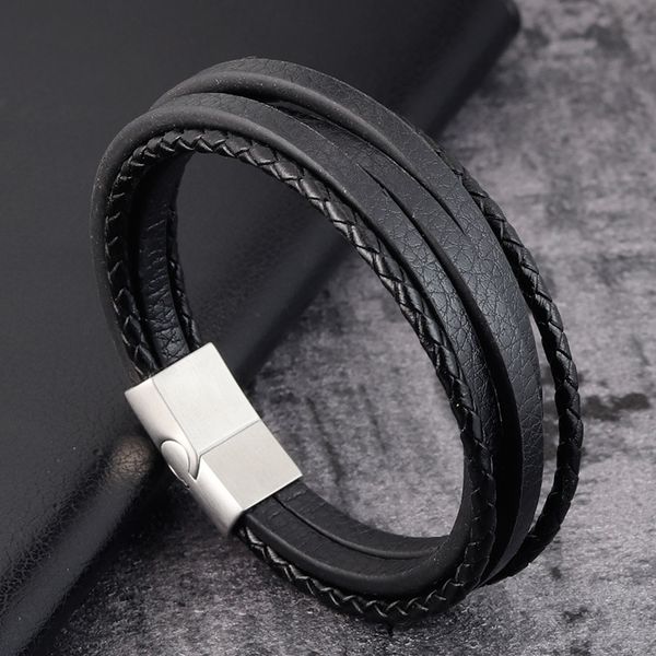 mens leather bracelets stainless steel leather creative multi layer charm bracelets men's titanium steel jewelry fashion jewelry gift, Golden;silver
mens leather bracelets stainless steel leather creative multi layer charm bracelets men's titanium steel jewelry fashion jewelry gift, Golden;silver