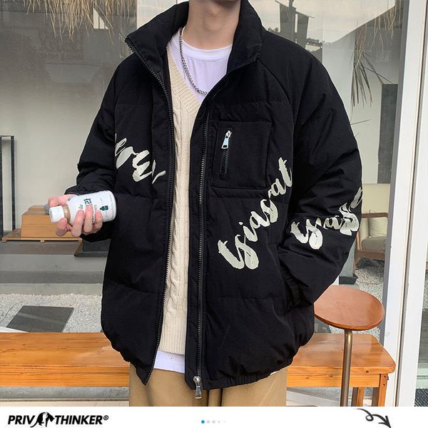 privathinker men's oversized winter white duck down jacket harajuku graphic warm coats 2020 korean warm windbreaker jacket c1115, Black
privathinker men's oversized winter white duck down jacket harajuku graphic warm coats 2020 korean warm windbreaker jacket c1115, Black