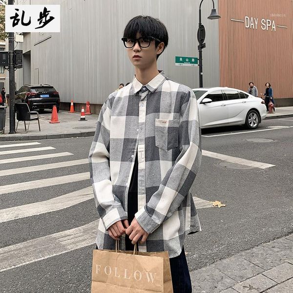 thicken loose plaid men shirt button white casual long sleeve shirt men camisa social korean large size mens clothing mm60ncs1, White;black
thicken loose plaid men shirt button white casual long sleeve shirt men camisa social korean large size mens clothing mm60ncs1, White;black