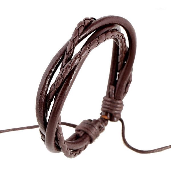 vintage simple braided woven leather+wax line bangles casual multiple layer diy bracelets adjustable wrap bracelet1, Golden;silver
vintage simple braided woven leather+wax line bangles casual multiple layer diy bracelets adjustable wrap bracelet1, Golden;silver