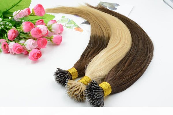 100% indian remy human hair nano ring ombre hair extensions 18"20"1g s 100g +100beads stock nano loop hair extensions, Black
100% indian remy human hair nano ring ombre hair extensions 18"20"1g s 100g +100beads stock nano loop hair extensions, Black