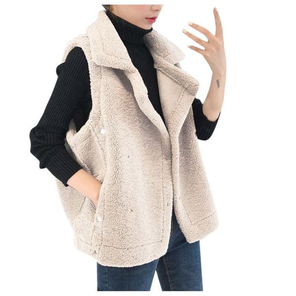 women's vests sagace winter plush women coats sleeveless pullover blouse turn collar jacket coat outerwear warm woman parkas, Black;white
women's vests sagace winter plush women coats sleeveless pullover blouse turn collar jacket coat outerwear warm woman parkas, Black;white