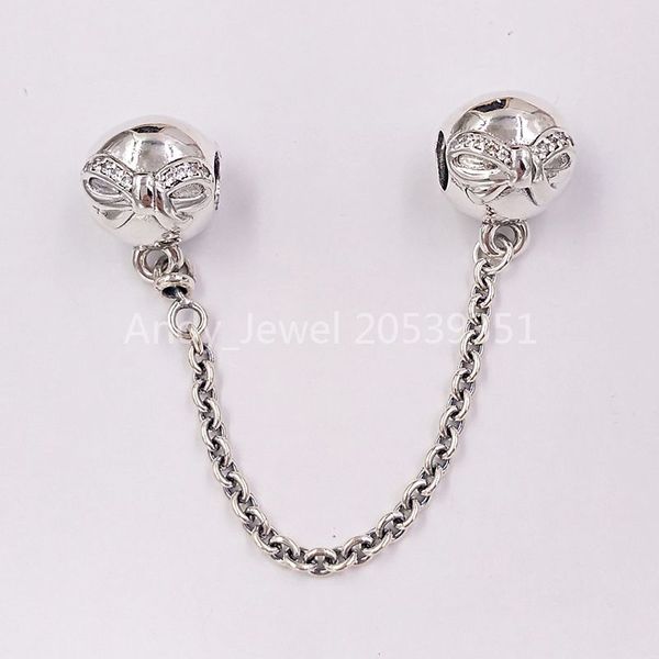 authentic 925 sterling silver beads dainty bow safety chain charms fits european pandora style jewelry bracelets & necklace 791780cz, Black
authentic 925 sterling silver beads dainty bow safety chain charms fits european pandora style jewelry bracelets & necklace 791780cz, Black
