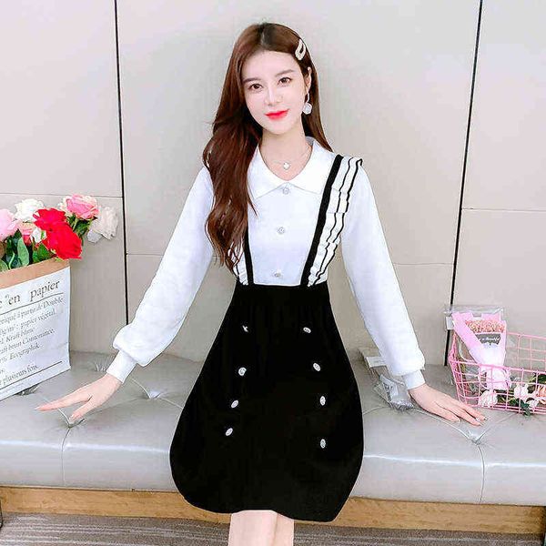 woman casual dresses 2022 autumn dign sense splicing long sleeve knitted small fragrance dr, Black;gray
woman casual dresses 2022 autumn dign sense splicing long sleeve knitted small fragrance dr, Black;gray