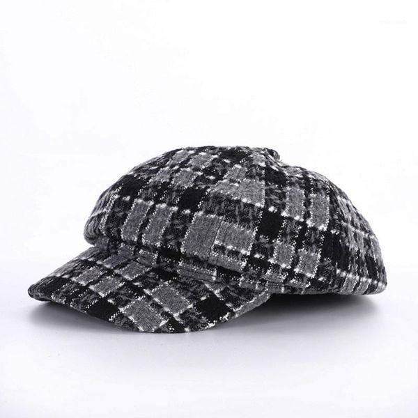 hat women's autumn and winter models all-match octagonal hat british retro plaid cap casual beret tide1, Blue;gray
hat women's autumn and winter models all-match octagonal hat british retro plaid cap casual beret tide1, Blue;gray