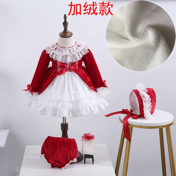 winter new red spanish veet lolita girls' princs drs children's suit 592b, Red;yellow
winter new red spanish veet lolita girls' princs drs children's suit 592b, Red;yellow