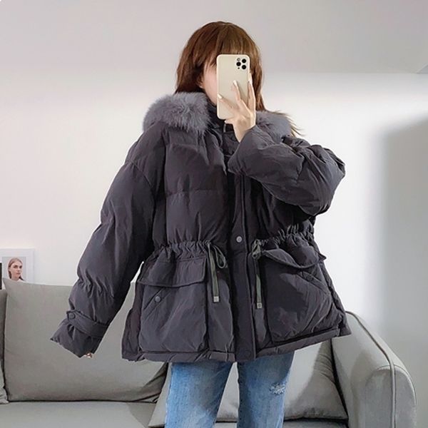 Women 2021 New Down Jacket Big Natural Skin Thick Winter 90% Full Female Feather with Hood Loose Fitting Casual Waist Wear Swollen MSN4, Black
Women 2021 New Down Jacket Big Natural Skin Thick Winter 90% Full Female Feather with Hood Loose Fitting Casual Waist Wear Swollen MSN4, Black
