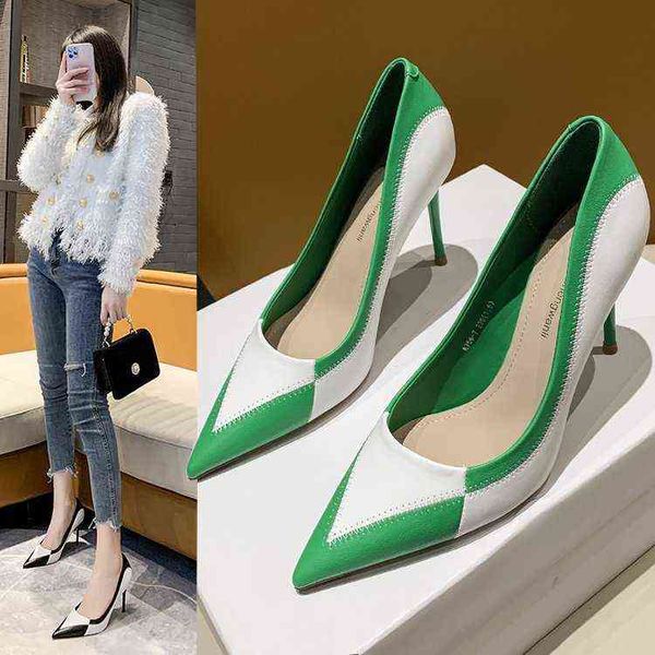 dress shoes pumps women's office soft sole high heels mixed colors pointed toe slip on fashion, Black
dress shoes pumps women's office soft sole high heels mixed colors pointed toe slip on fashion, Black