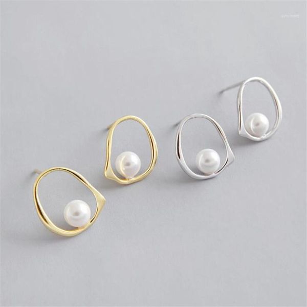 new temperament irregular 925 sterling silver jewelry hollow fashion personality geometric pearl stud earrings se9171, Golden;silver
new temperament irregular 925 sterling silver jewelry hollow fashion personality geometric pearl stud earrings se9171, Golden;silver