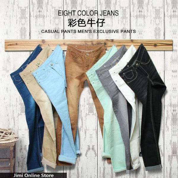 many color jeans men 2021 mens jeans elastic waist skinny men's long slim fit casual trousers denim pants men 28 - 38 361, Blue
many color jeans men 2021 mens jeans elastic waist skinny men's long slim fit casual trousers denim pants men 28 - 38 361, Blue