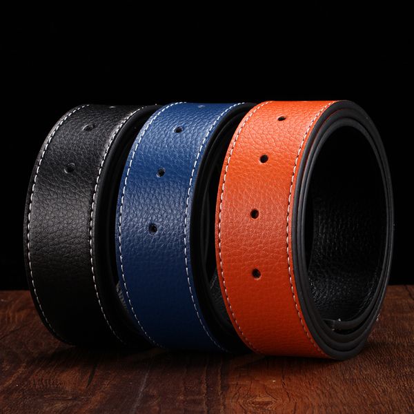 business belts mens belt fashion men genuine leather black belts women big gold buckle smooth womens classic casual ceinture with box, Black;brown
business belts mens belt fashion men genuine leather black belts women big gold buckle smooth womens classic casual ceinture with box, Black;brown