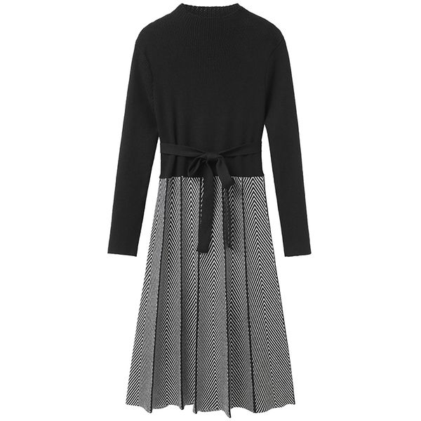 autumn women knitted dress turtleneck drawstring sashes swing dresses ladies long sleeve stripes knee-length a-line slim dress 201126, Black;gray
autumn women knitted dress turtleneck drawstring sashes swing dresses ladies long sleeve stripes knee-length a-line slim dress 201126, Black;gray
