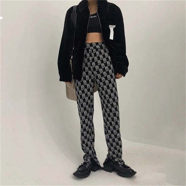 new autumn 2021 straight high-waisted female kpop designer woman streetwear udii o6ct, Black;white
new autumn 2021 straight high-waisted female kpop designer woman streetwear udii o6ct, Black;white