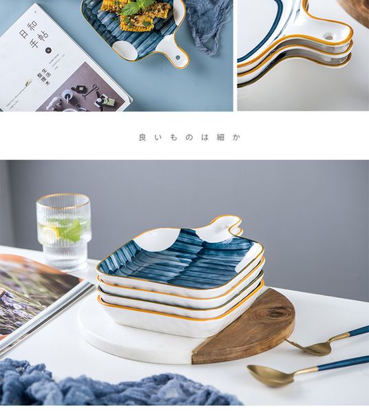 2021 new ceramic creative personality net red dish plate household tableware good-looking handle breakfast plate cooking plate simple
2021 new ceramic creative personality net red dish plate household tableware good-looking handle breakfast plate cooking plate simple