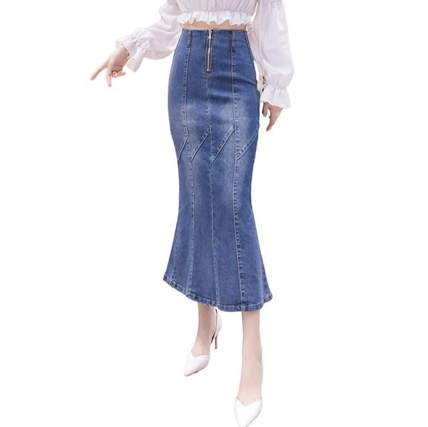fish tail denim female 2021 spring long calf-length zipper empire high waist jeans skirt plus size 2xl p571 ggkt, Black
fish tail denim female 2021 spring long calf-length zipper empire high waist jeans skirt plus size 2xl p571 ggkt, Black
