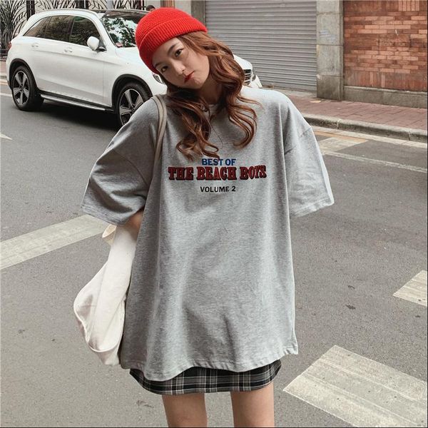 casual loose fashion basic letter printed all match oversize college wind street women female short sleeve t shirts, White
casual loose fashion basic letter printed all match oversize college wind street women female short sleeve t shirts, White