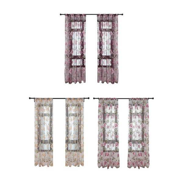 curtain & drapes window sheer peony tulle polyester fabric shower decoration treatments voile panel floral home supplies
curtain & drapes window sheer peony tulle polyester fabric shower decoration treatments voile panel floral home supplies