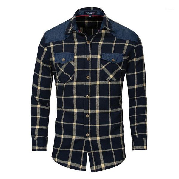 men clothing 2019 new large size long sleeves dress shirt for men casual denim plaid mens dress shirts1, White;black
men clothing 2019 new large size long sleeves dress shirt for men casual denim plaid mens dress shirts1, White;black