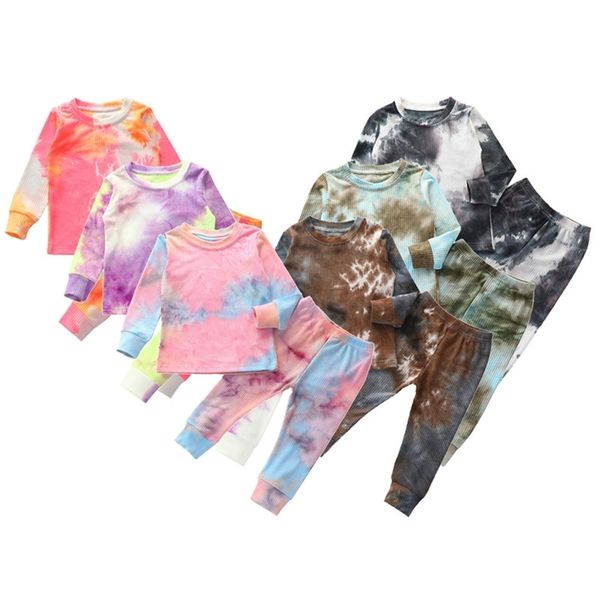 baby boy girls long sleeve cotton ribbed knitted gradient print pijamas girls pajamas sets kids pyjamas sleepwear suits 1-6years lj201216, Blue;red
baby boy girls long sleeve cotton ribbed knitted gradient print pijamas girls pajamas sets kids pyjamas sleepwear suits 1-6years lj201216, Blue;red
