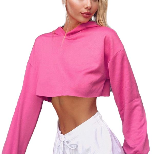 fall women's long-sleeved casual plain sweatshirt short girls hip hop crop slim hooded hoodies kg-1086, Black
fall women's long-sleeved casual plain sweatshirt short girls hip hop crop slim hooded hoodies kg-1086, Black