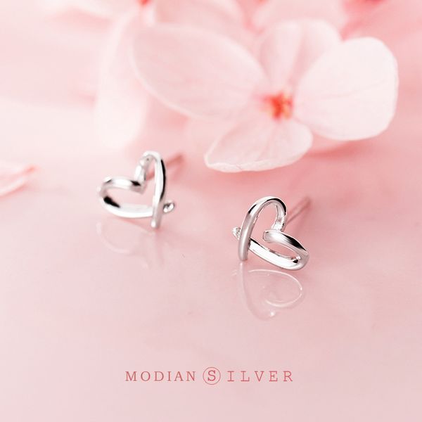 modian classic line tiny design hearts simple stud earrings for women charm 925 sterling silver studs ear korean fine jewelry q1219, Golden;silver
modian classic line tiny design hearts simple stud earrings for women charm 925 sterling silver studs ear korean fine jewelry q1219, Golden;silver