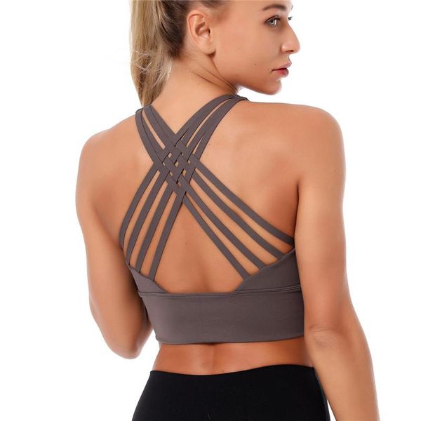 gym clothing yoga bra women cross back sport strappy push up brushed fabric workout soft padded long run girl bras, White;black
gym clothing yoga bra women cross back sport strappy push up brushed fabric workout soft padded long run girl bras, White;black