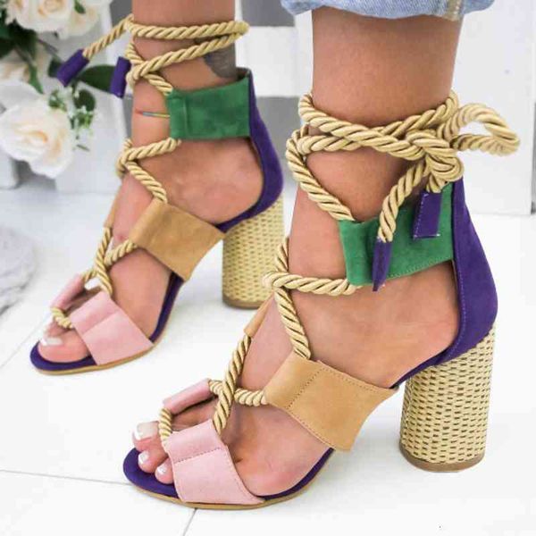 women quality fashion shoe summer lace-up thick heel sandals roman style color matching open toe casual high heels sandal large size 35-43, Black
women quality fashion shoe summer lace-up thick heel sandals roman style color matching open toe casual high heels sandal large size 35-43, Black
